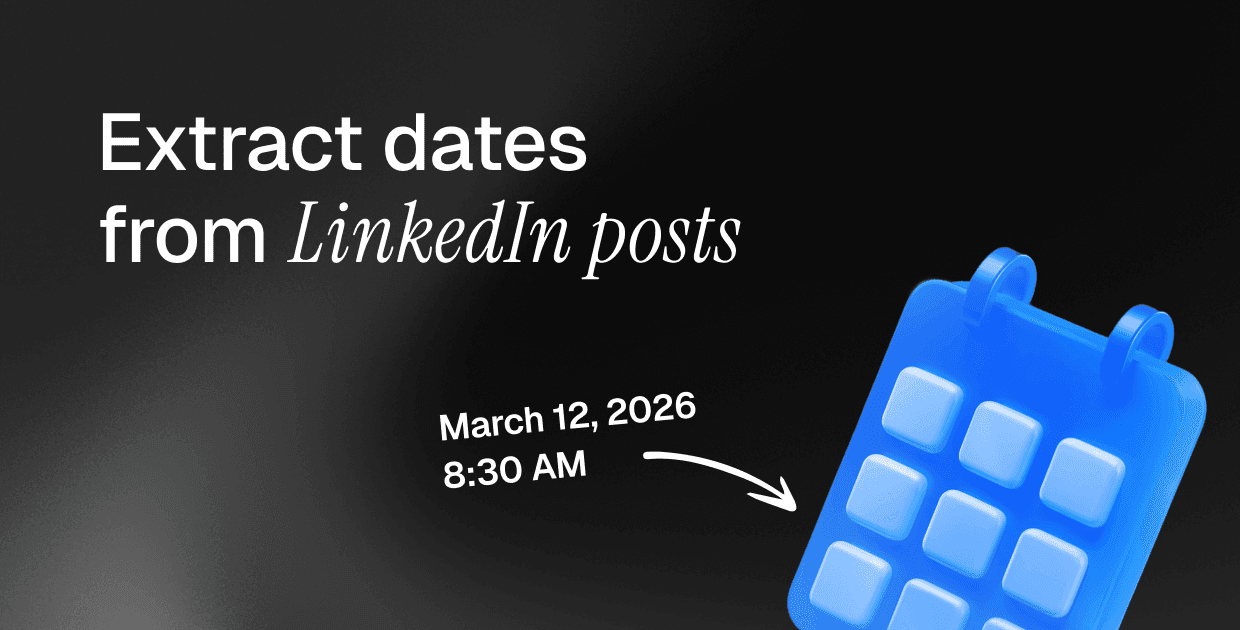 LinkedIn Post Date Extractor by Sonarly
