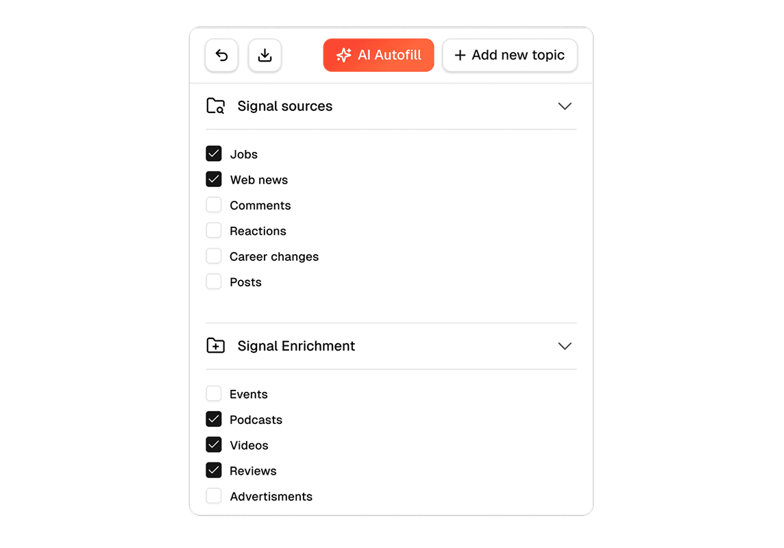 Social- & Web-Monitoring feature screenshot